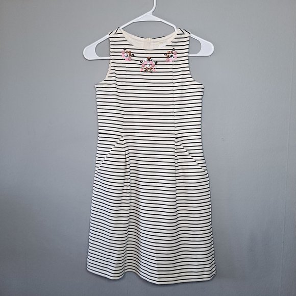Crewcuts Other - CREWCUTS J.CREW 12 Girls Dress Navy Striped Bling